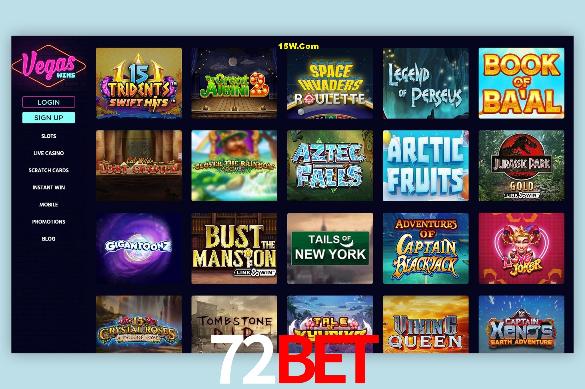 Game Providers 72Bet